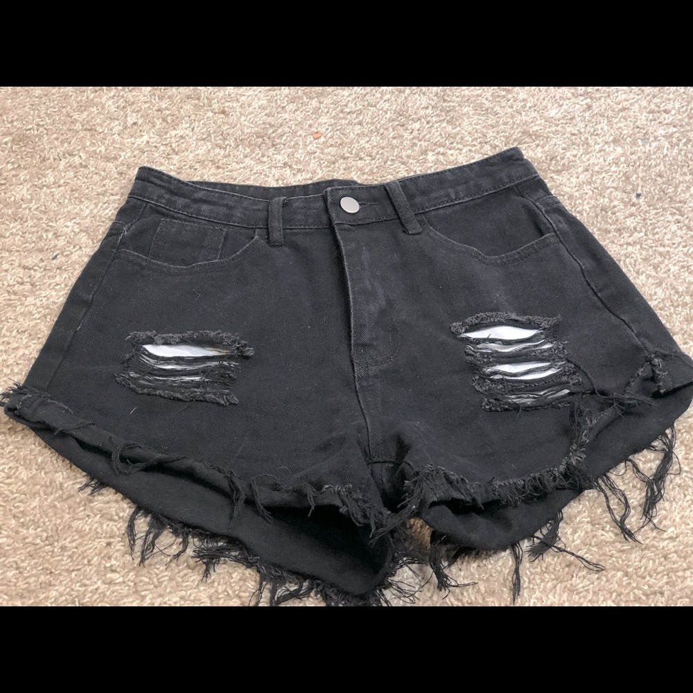 Black mom jean shorts from shein